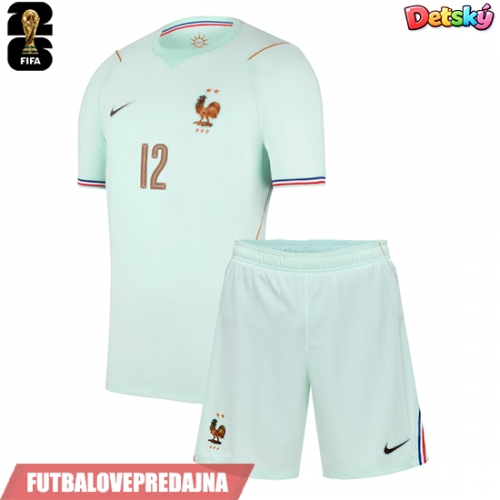 Lacne Dětský Futbalové dres Francúzsko William Saliba #17 MS 2026 Krátky Rukáv - Preč (+ trenírky)